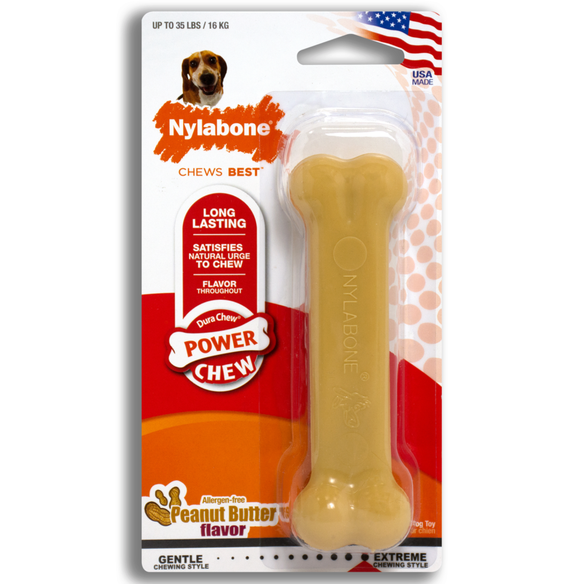 Nylabone Power Chew Medium - Peanut Butter