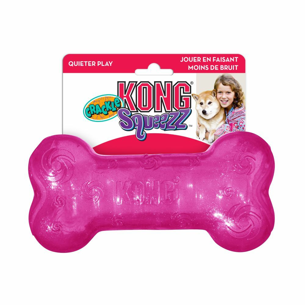 Kong Squeezz Crackle Bone - Large