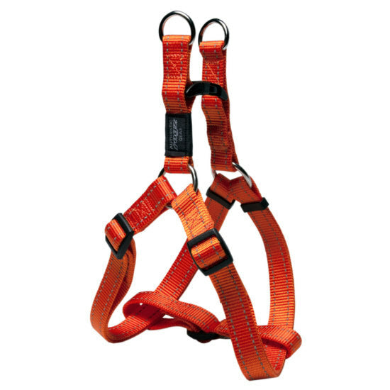 ROGZ STEP-IN HARNESS MEDIUM ORANGE REFLECTIVE