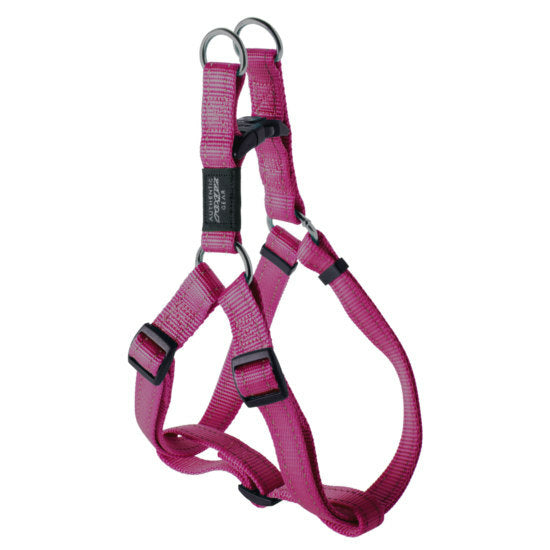 ROGZ STEP-IN HARNESS MEDIUM PINK REFLECTIVE