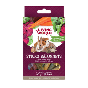 Living World Treat Sticks - Vegetable 60g
