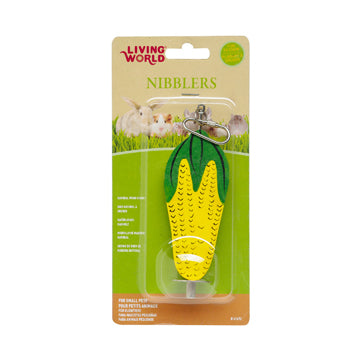 Living World Nibblers Wood Chews - Corn Cob on Stick