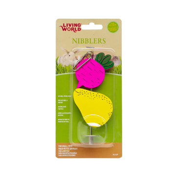 Living World Nibblers Wood Chew - Beet & Pear on Stick