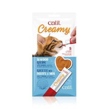 Catit Creamy Lickable Treat - Seafood 5pk