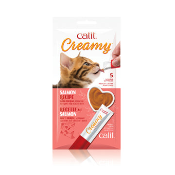 Catit Creamy Lickable Treat - Salmon 5pk