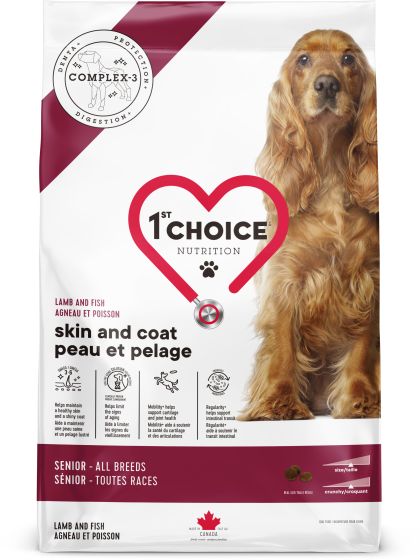 1st Choice Skin & Coat Senior Lamb 11kg (special order)