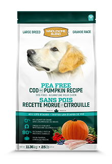 Wholesome Blend Pea Free Large Breed Cod & Pumpkin 11.4kg