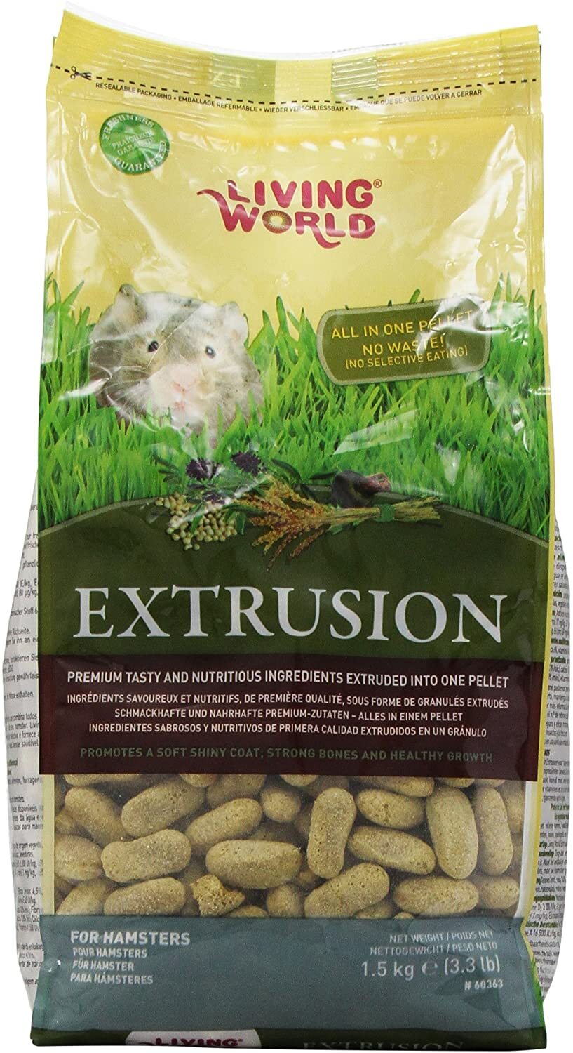Living World Extrusion Hamster Food - 1.5kg
