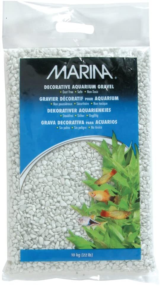 Marina Decorative Aqua Gravel - White 10kg