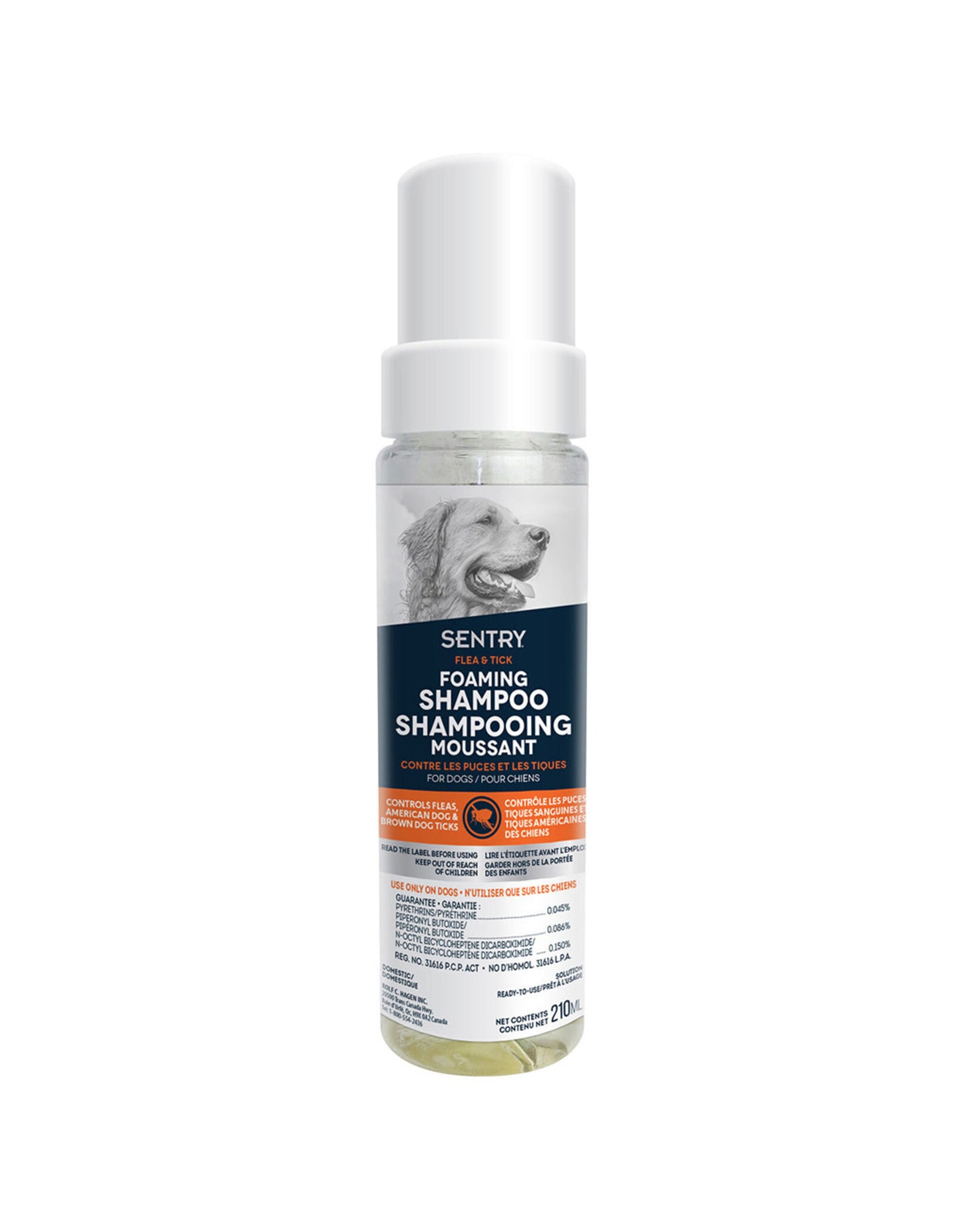 Sentry Flea & Tick Shampoo for Dogs 210ml