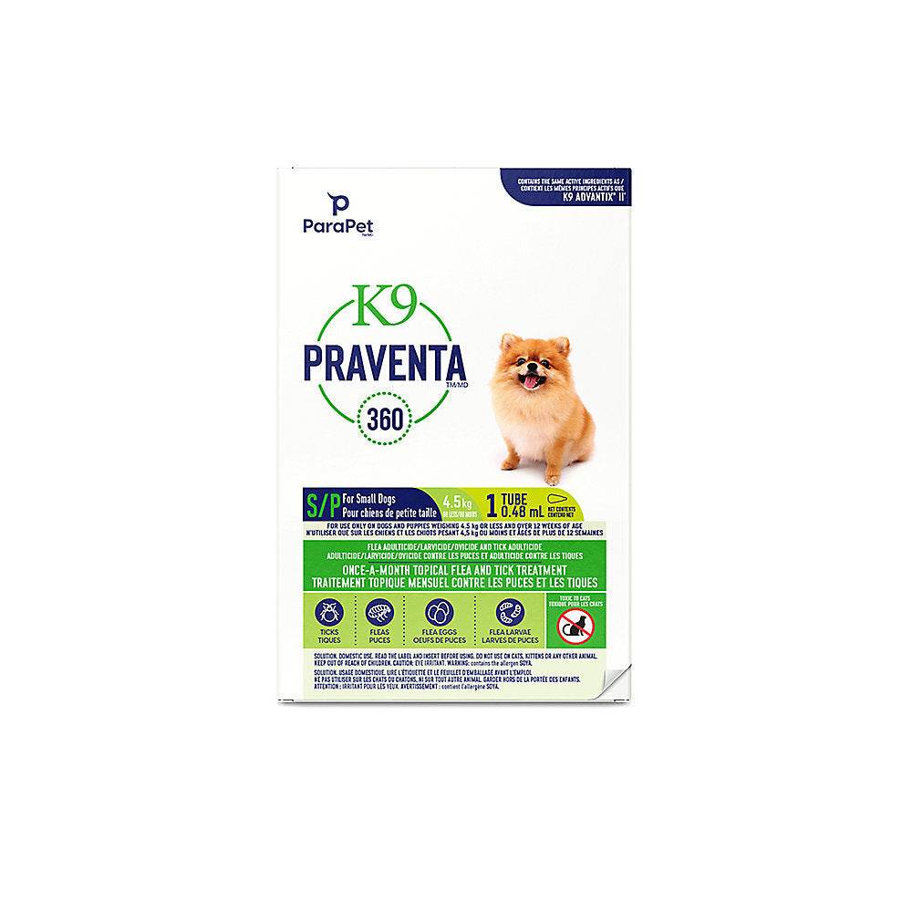 K9 Praventa Under 4.5kg - 1 dose