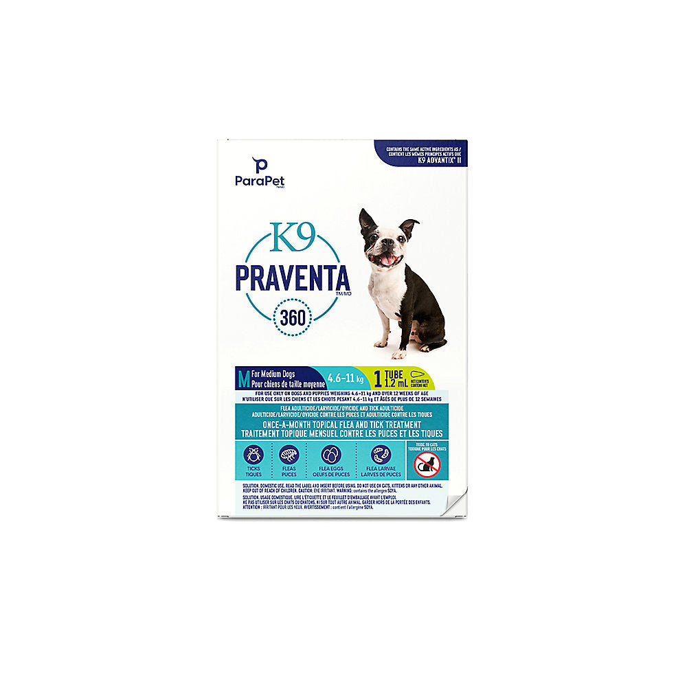 K9 Praventa 4.6-11kg - 1 dose