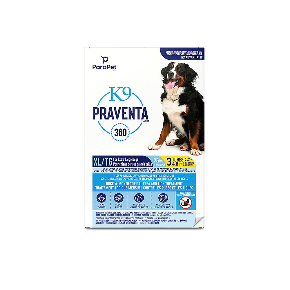 K9 Praventa Over 25kg - 3 doses