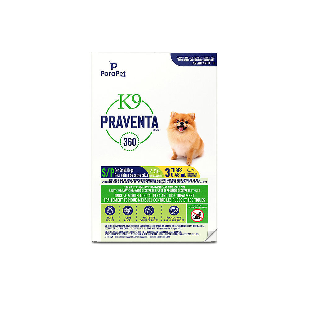 K9 Praventa Under 4.5kg - 3 doses