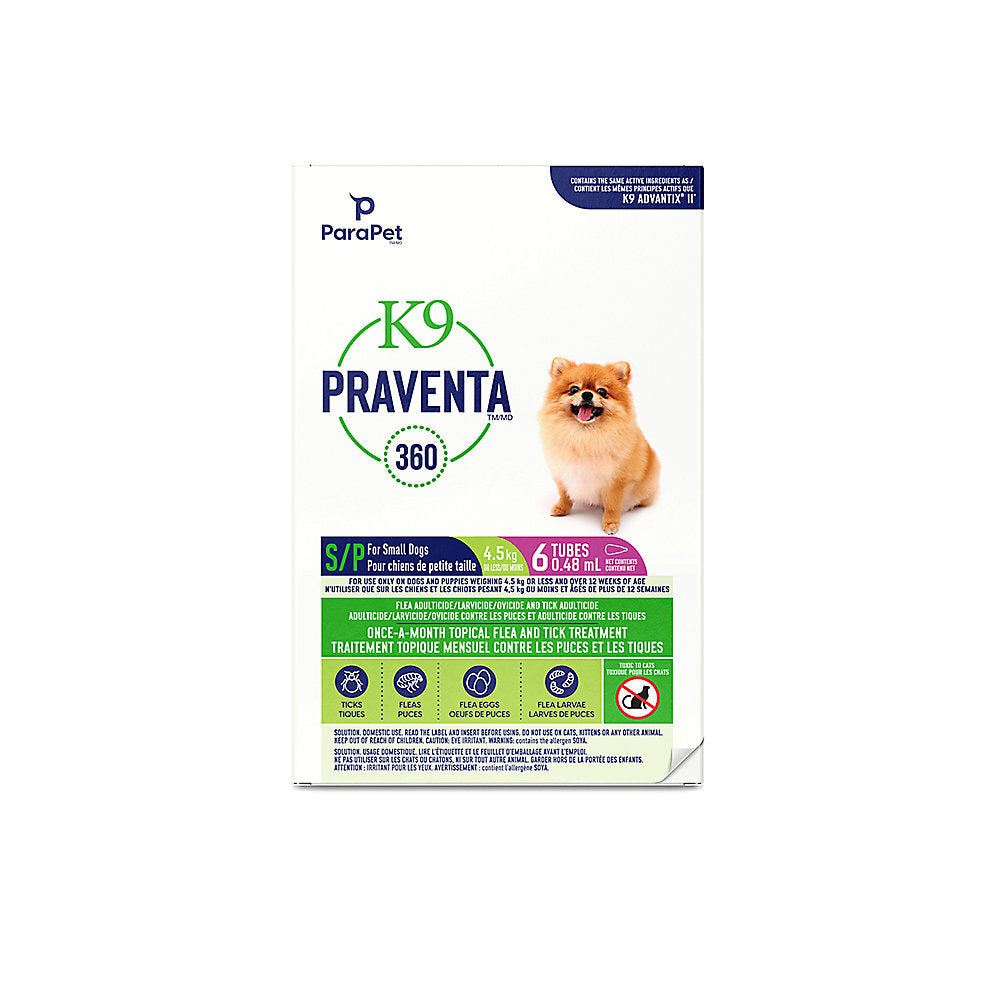 K9 Praventa Under 4.5kg - 6 doses