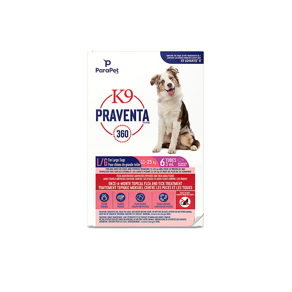 K9 Praventa 11-25kg - 6 doses