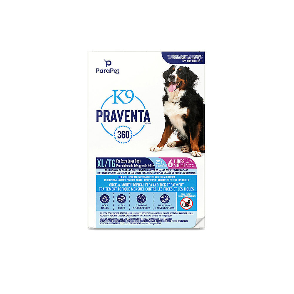 K9 Praventa Over 25kg - 6 doses