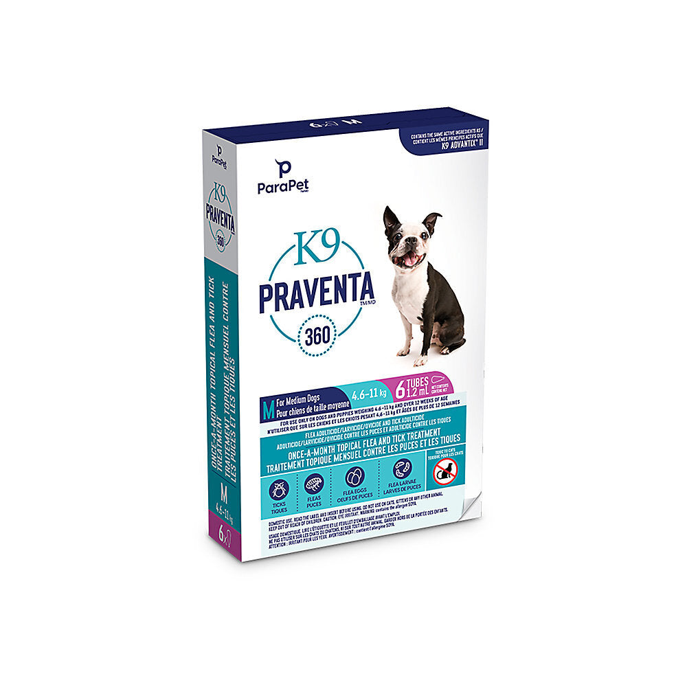 K9 Praventa 4.6-11kg - 6 doses