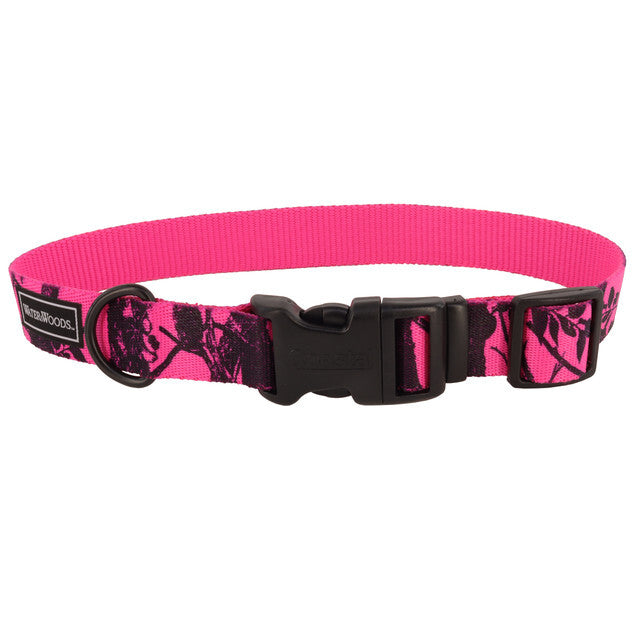 Water & Woods Collar - Neon Pink Medium