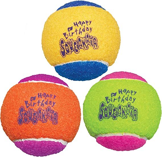 Kong Birthday Squeakair Balls - Medium
