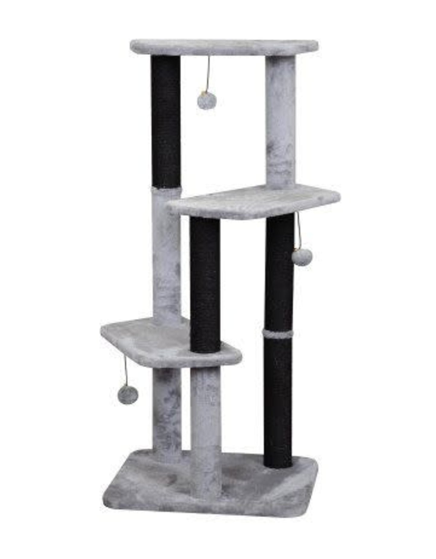 Bud'z 3-Level Cat Tree - Black Sisal