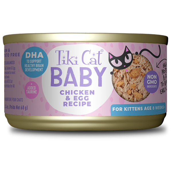 Tiki Cat For Kittens - Chicken & Egg 2.4oz