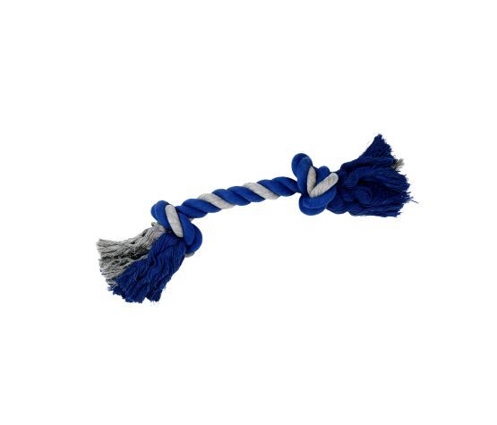 Bud'z Rope Toy - 2 Knot Grey/Blue 20"