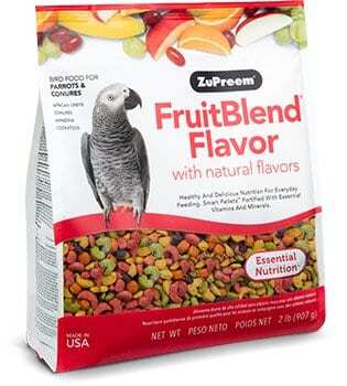 ZuPreem FruitBlend Flavor for Parrots & Conures 2LB