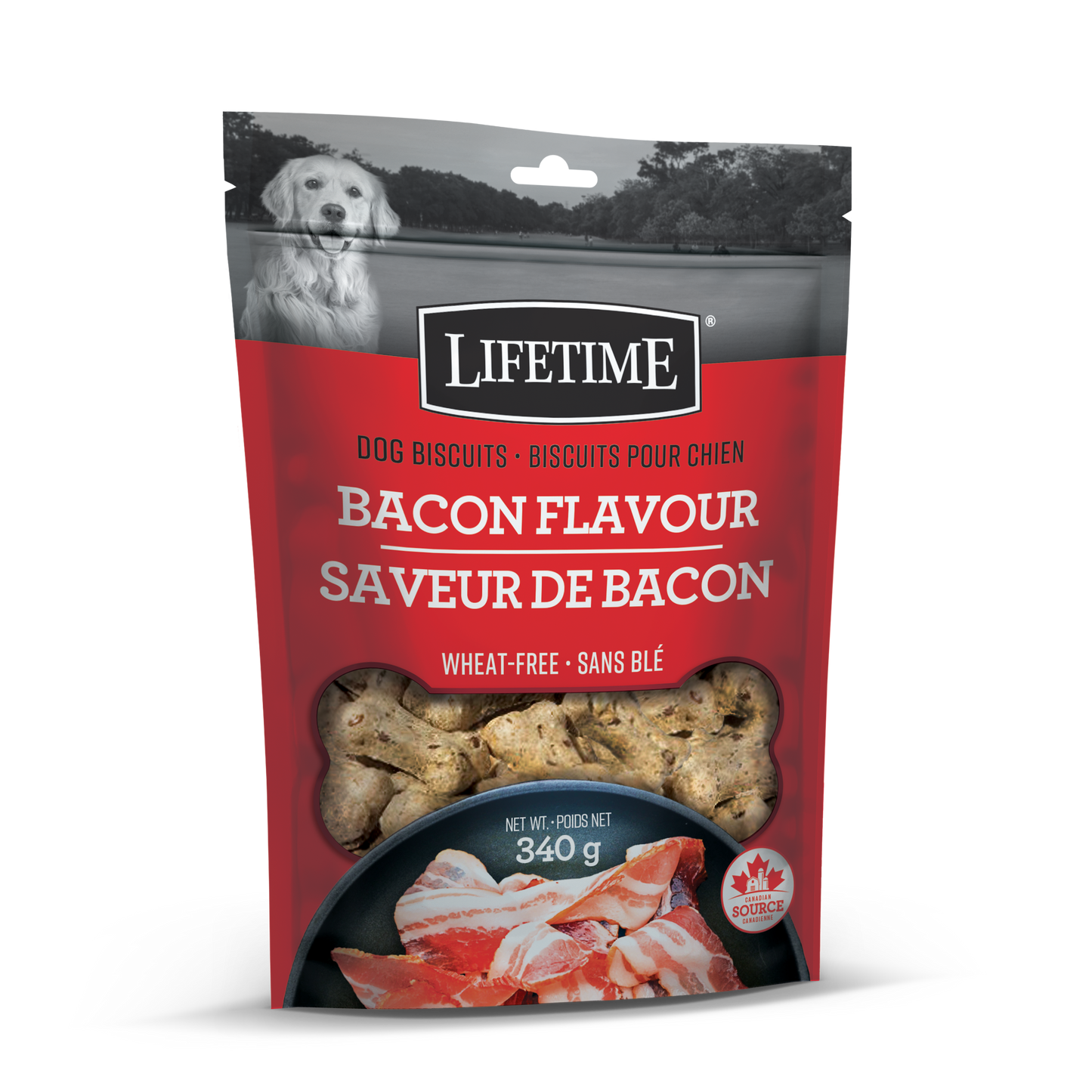 Lifetime Bacon Biscuits 340g