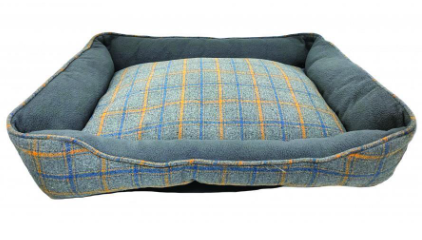 Cumfy Bed Plaid Grey 27" x 19" x 6"