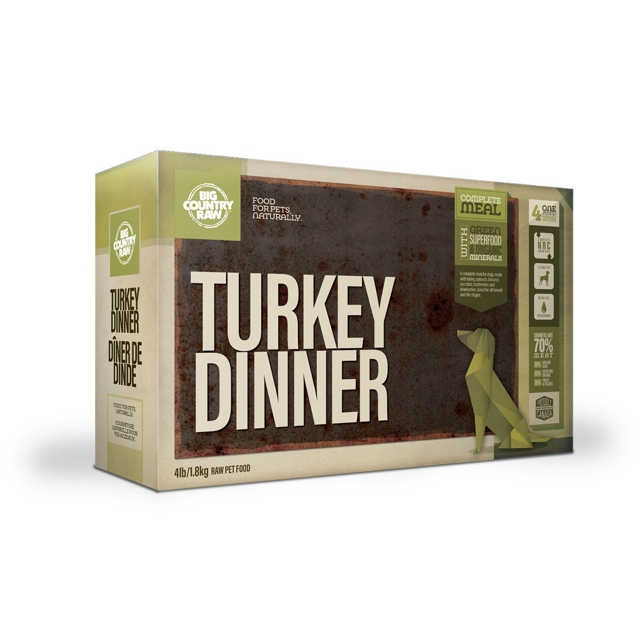 BCR Turkey Dinner Carton 4lb