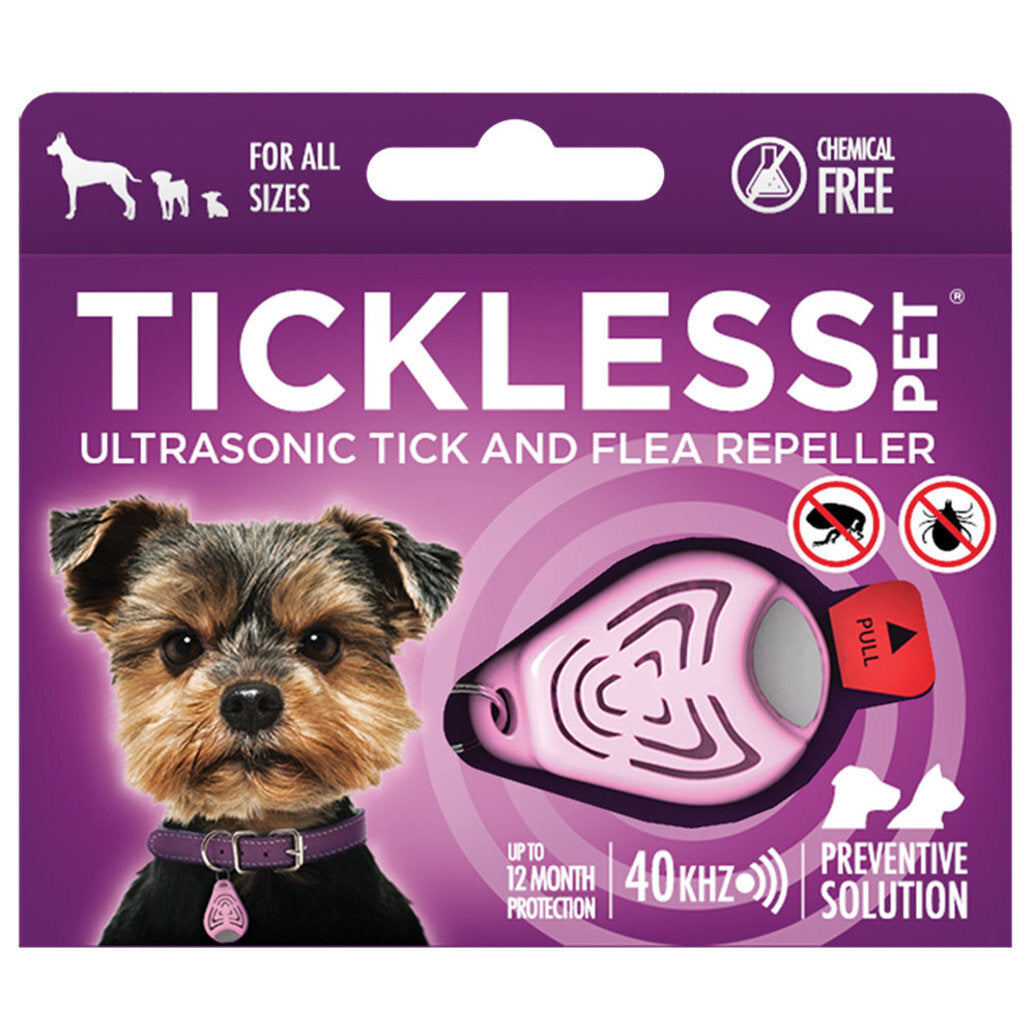 Tickless Ultrasonic Tick Repeller Classic - Pink