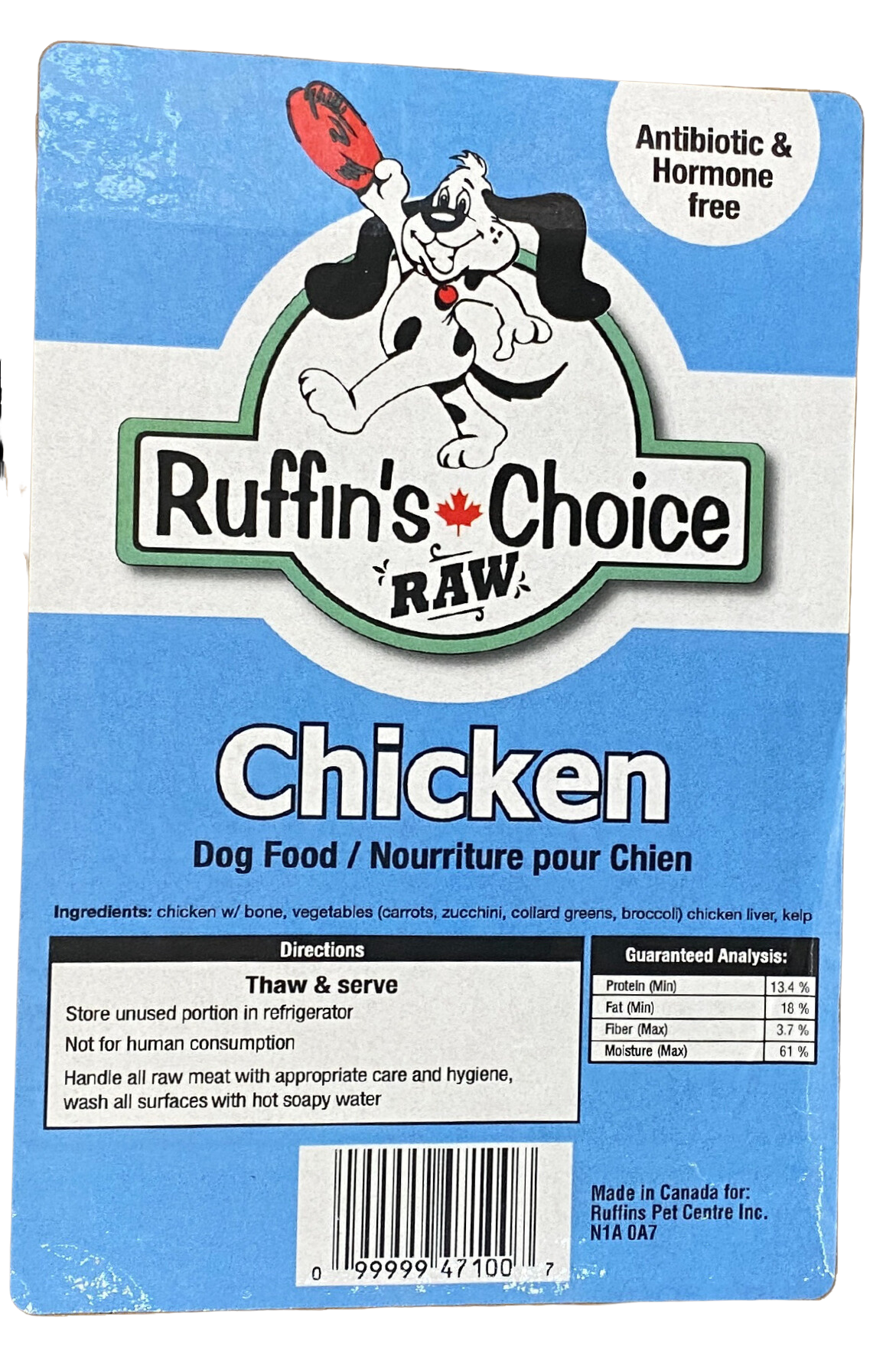 Rawsome Raw Chicken 24lb (formerly Ruffin's Raw)