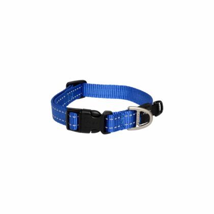 ROGZ CLASSIC COLLAR MEDIUM BLUE REFLECTIVE