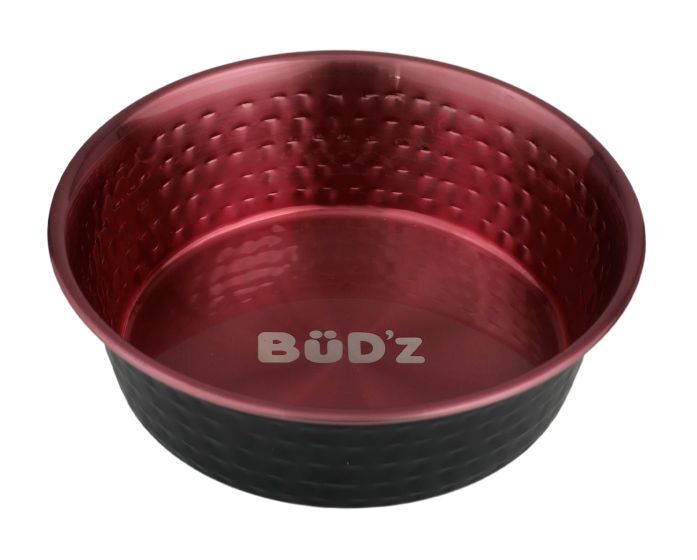 Bud'z Bowl with Hammered Interior - Pink 32oz