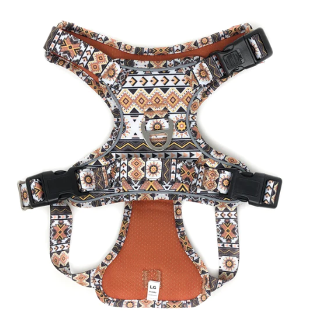 BCuddly Control Harness - Tan Aztec Large