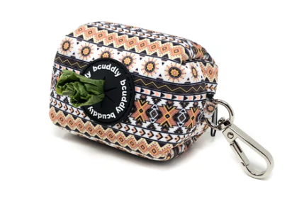 BCuddly Poop Bag Holder - Tan Aztec