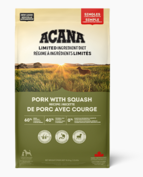 Acana Singles Pork & Squash 5.4kg