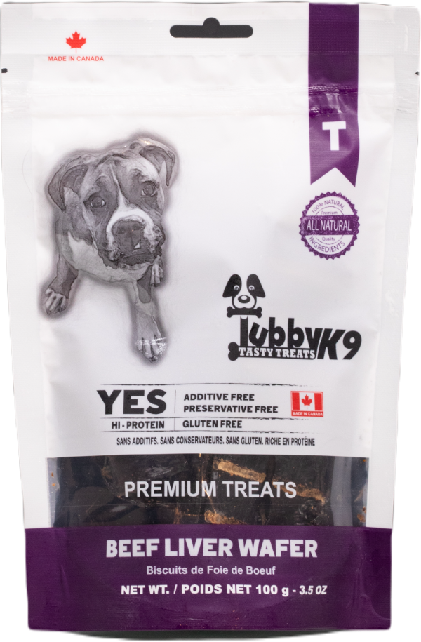 Tubby K9 Beef Liver Wafer 100g