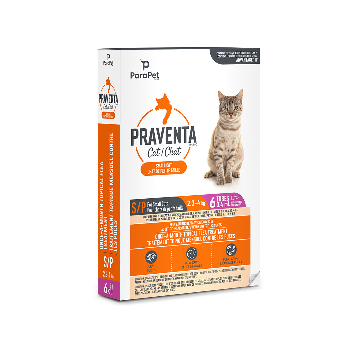 Praventa for Cats 2.3-4kg - 6 doses