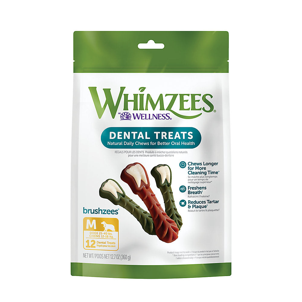 Whimzees Brushzees - Medium 12pk