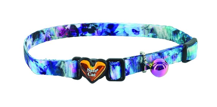 Safe Cat Collar Breakaway Rainy Day Floral 12"