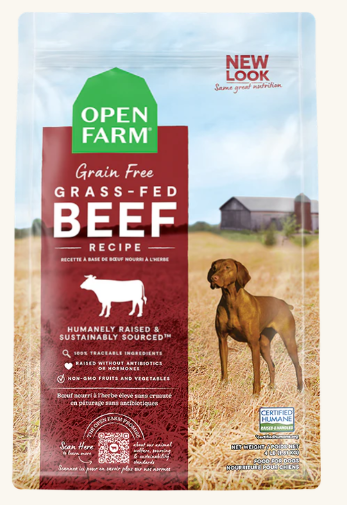 OPEN FARM GRAIN FREE BEEF 22 LB