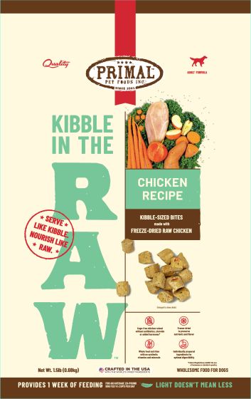 Primal Kibble in the Raw Chicken 1.5lb