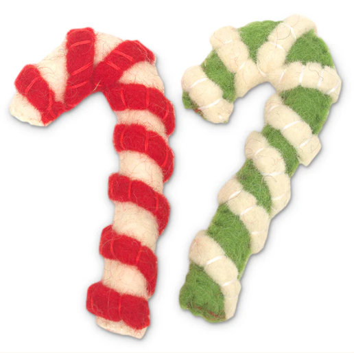 Karma Cat Wool Holiday Candy Cane