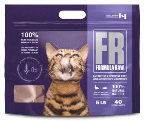 Formula Raw Cat Food Complete Duck & Mackeral 5lb