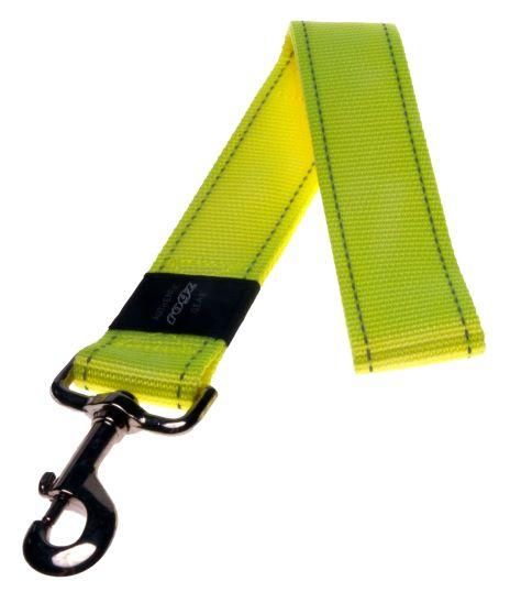 ROGZ CLASSIC COLLAR XX-LARGE DAYGLO YELLOW REFLECTIVE