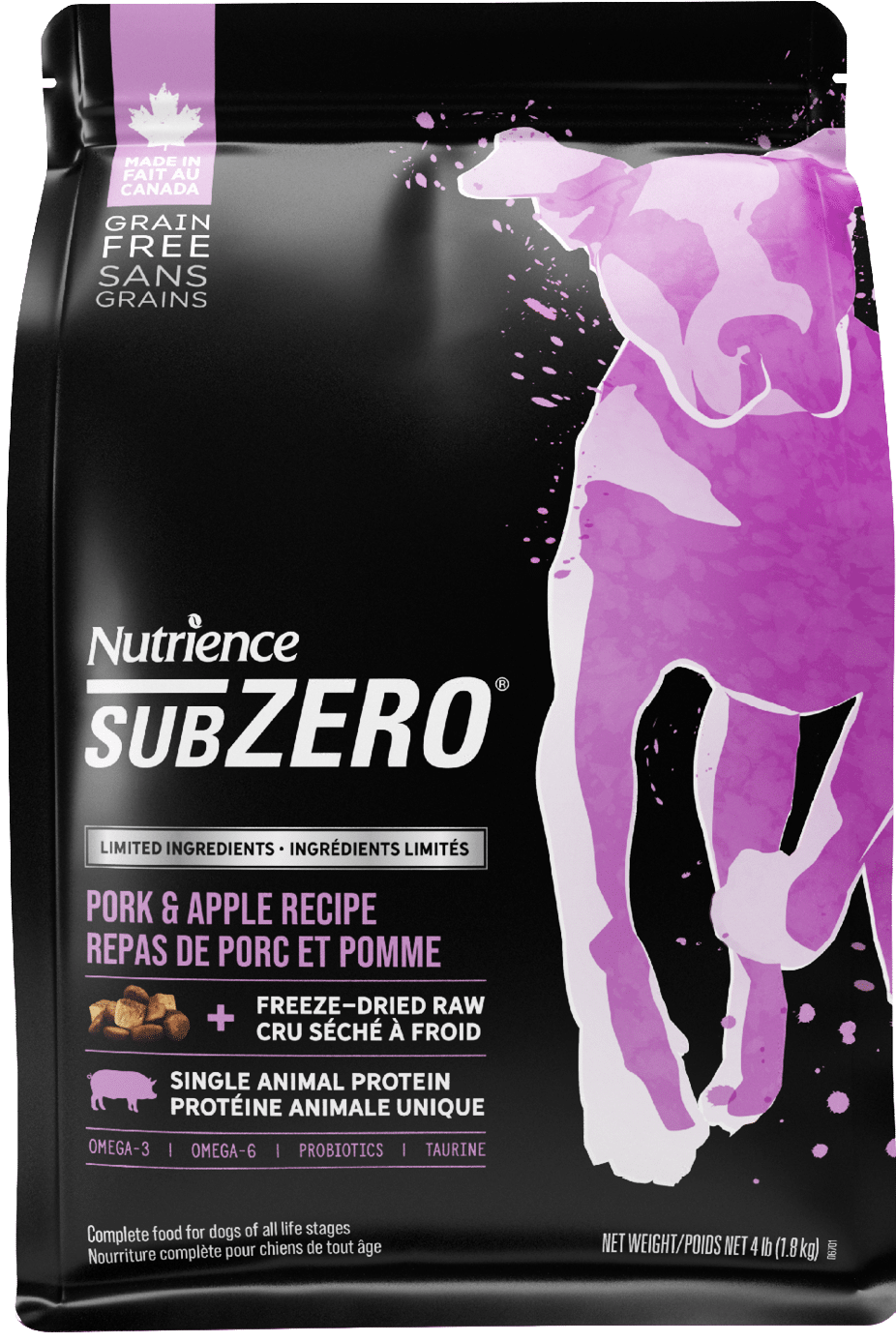 Nutrience Subzero Pork & Apple 10kg