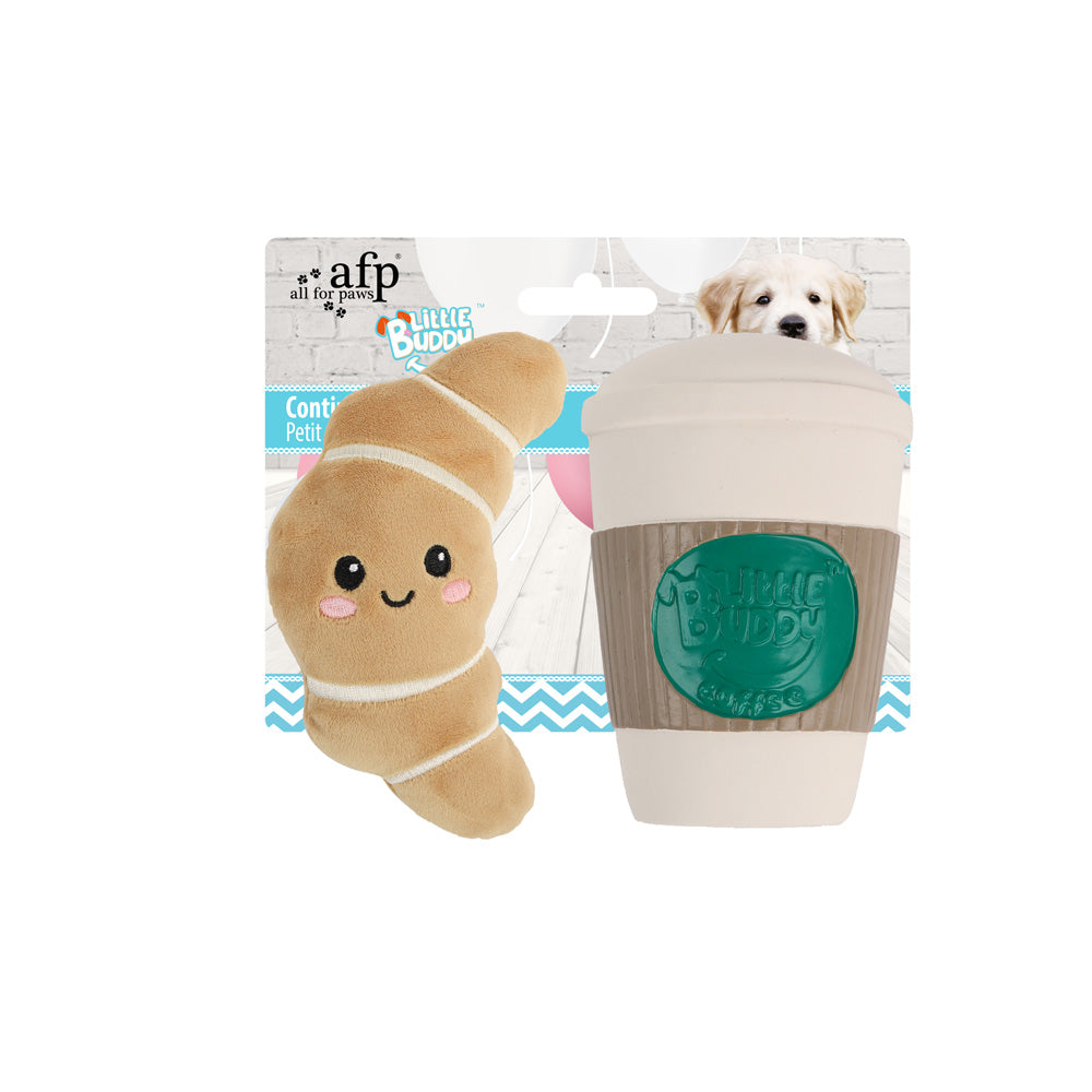 All For Paws Little Buddy Croissant with Coffee