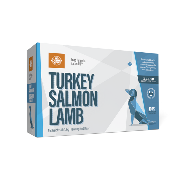 BCR Turkey Salmon Lamb Blend 4lb